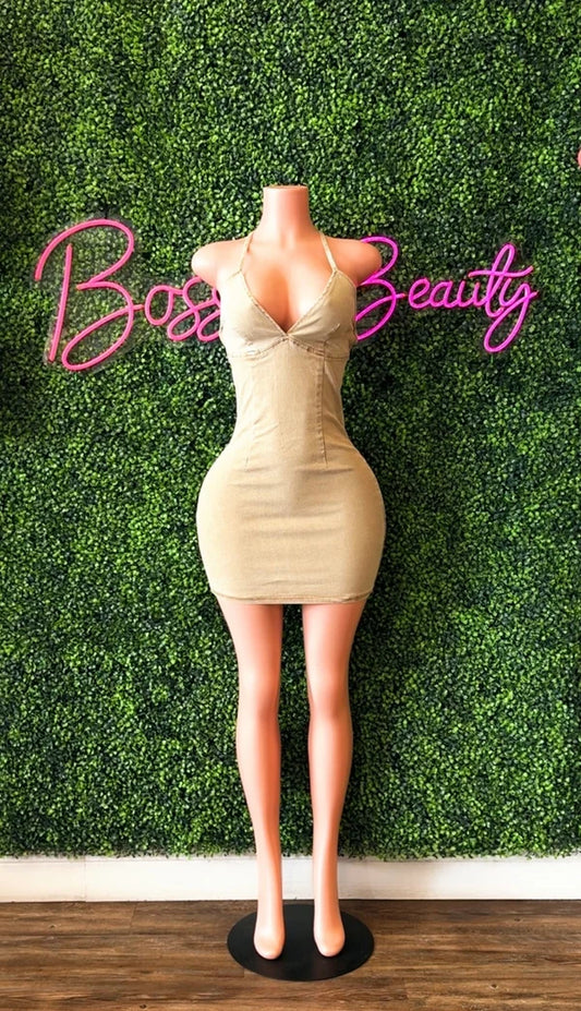 Dreamlover Caramel Jean Dress