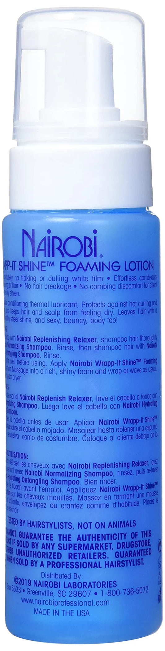 Nairobi Wrapp-It Shine Foaming Lotion 8oz