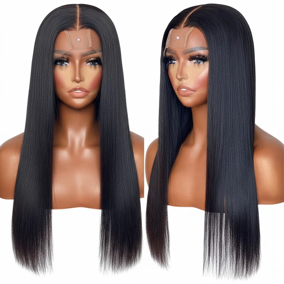 2X6 Straight Closure Wig (with Drawstring)