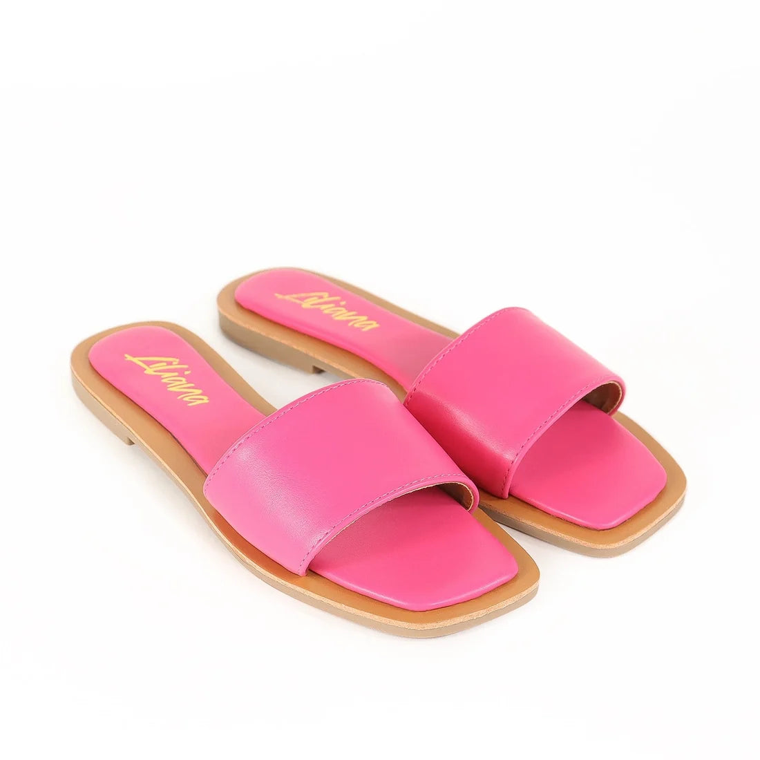 MINDEE Slide with Comfy Detail On Sole-Fuchsia