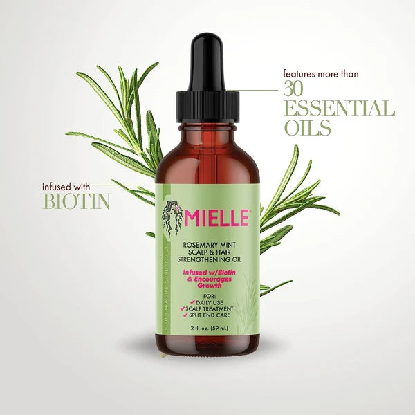 Mielle Rosemary Mint Scalp and Hair Strengthening Oil 2oz