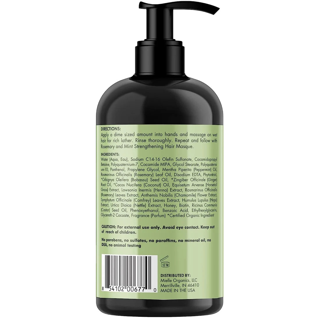 Mielle Rosemary Mint Strengthening Shampoo 12oz