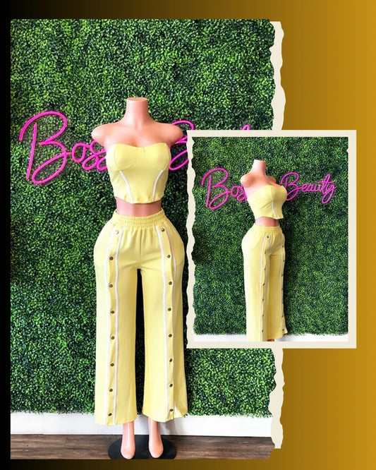 Stripe Tube Top 2pc Sets